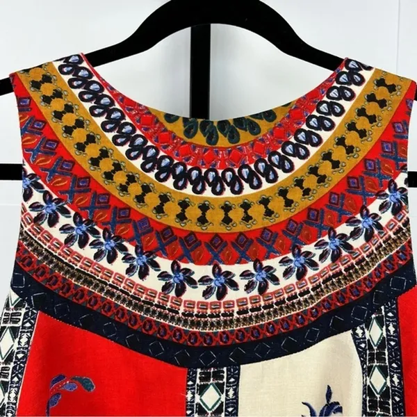 Maeve Anthropologie Cirque Swing Dress XS Petite Multicolor Floral Artsy Boho - Image 5