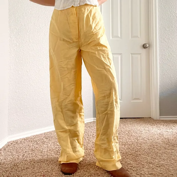 Vintage Yellow Trousers - Image 5