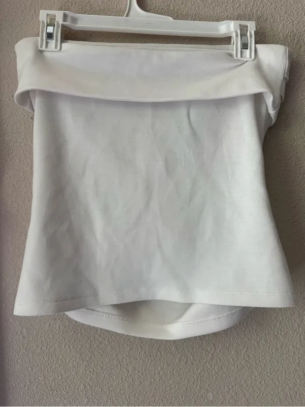 Emerson Lang White Strapless Tube Top - Clean Minimal Silhouette - Image 8