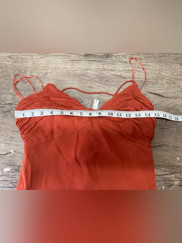 ANTHROPOLOGIE Twist-Front Slip Mini Dress-Size‎ 6 - Image 4