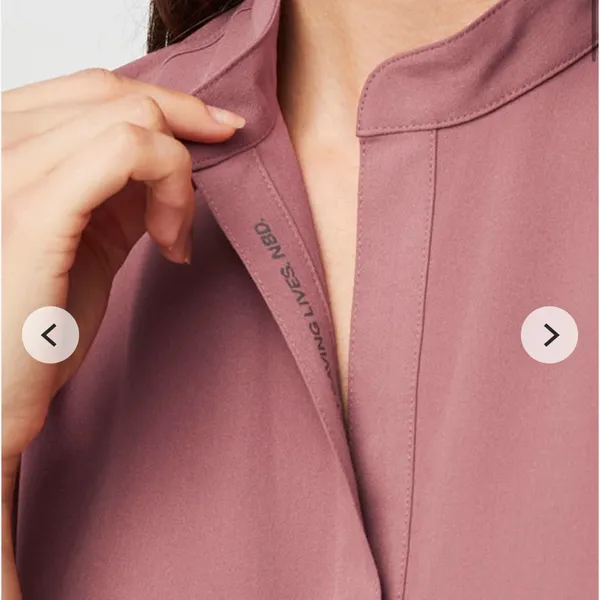 Figs Rafaela mauve pink XL top - Image 13