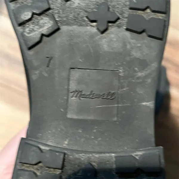 Madewell Women's Black Chelsea Rain Boots Size 7 Waterproof Casual - Image 8