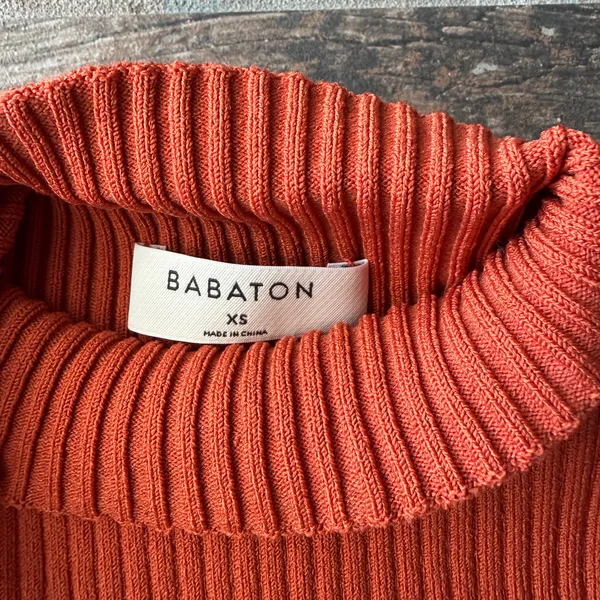 Aritzia Babaton Turtleneck Ambrosia Sculpt Knit Top - Image 3