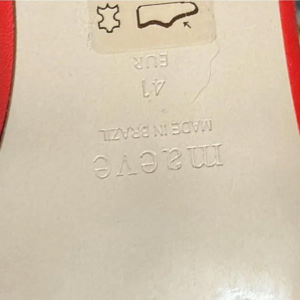 Maeve Red‎ Double Strap Mary Janes Size 10-10.5 A48 - Image 13