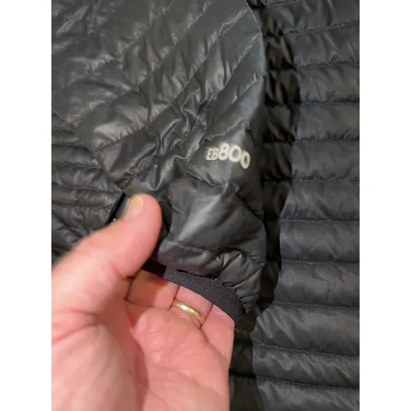 Eddie Bauer First Ascent EB800 Goose Down Black Puffer Jacket Women's Size L - Image 2