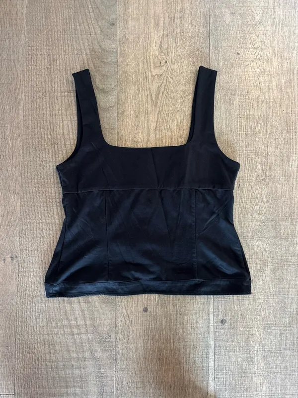 l’academie evonne black button tank top shirt - Image 7