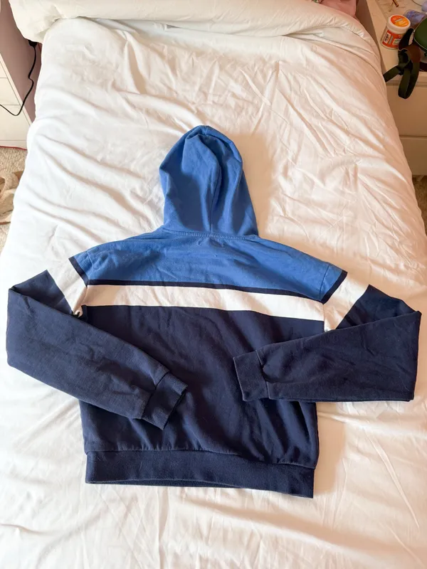 LA Hearts Pacsun Blue Stripe Hoodie Size Small - Image 2