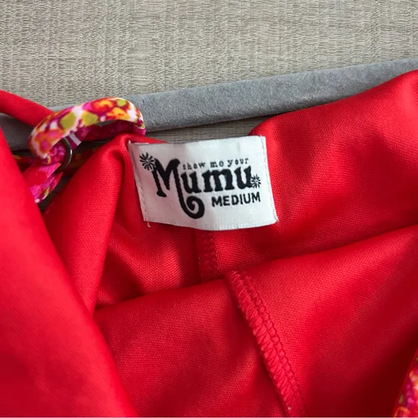 Show Me Your Mumu Rascal Romper Sleeveless V Neck Red Pink Paisley Tutti Frutti - Image 5