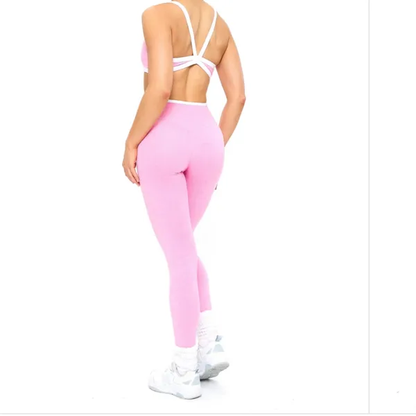 Buffbunny - Dream Heather Contrast Legging - Image 4