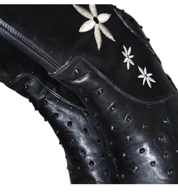 El Canelo Black Cowgirl Boots - Image 7