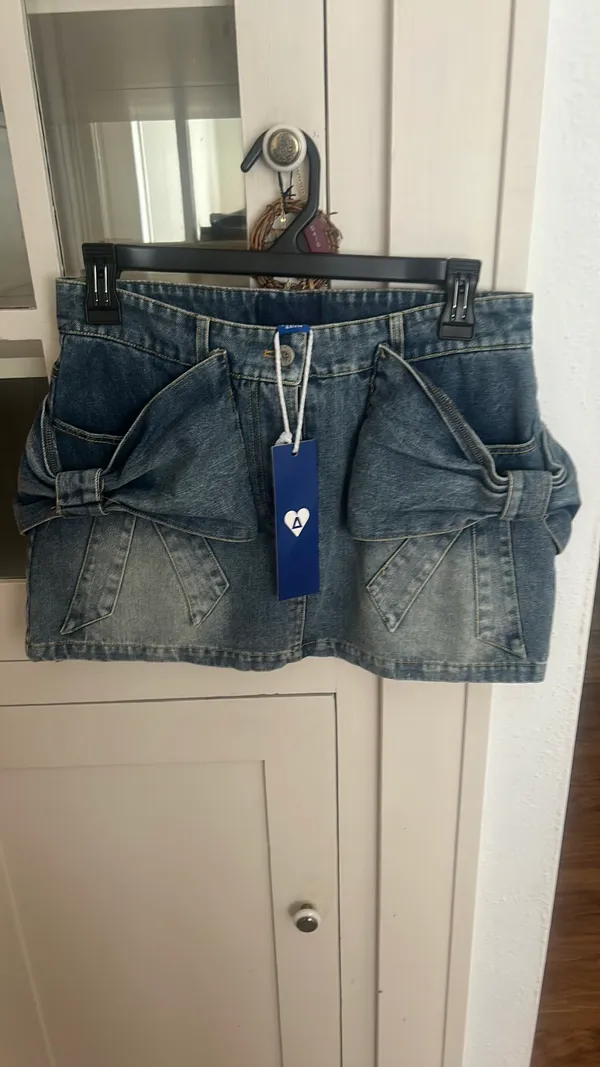 Aelfric Eden Denim Skirt Bow - Image 4