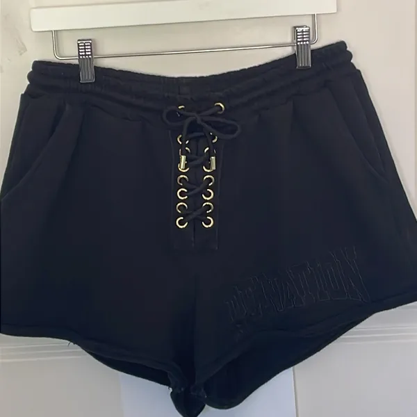 PE Nation Black Apex Sweat Shorts Large Streetwear Lounge - Image 3