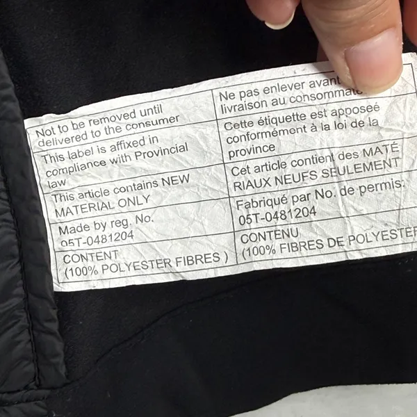 Lululemon Fluff the V Hooded Jacket Black Quilted Puffer Hybrid Full Zip Women L - Image 11