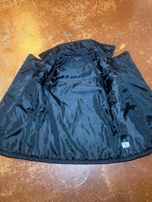 Harve Benard Black Quilted Double-Breasted Pea Coat - Image 7