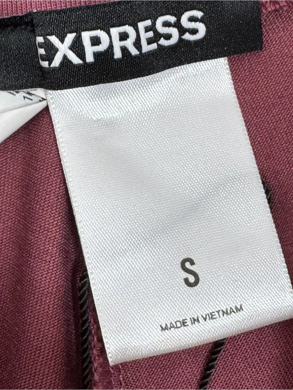 Express Jersey Knit Wide Leg Pants Rose Pink Small High Waist Lounge Athleisure - Image 6
