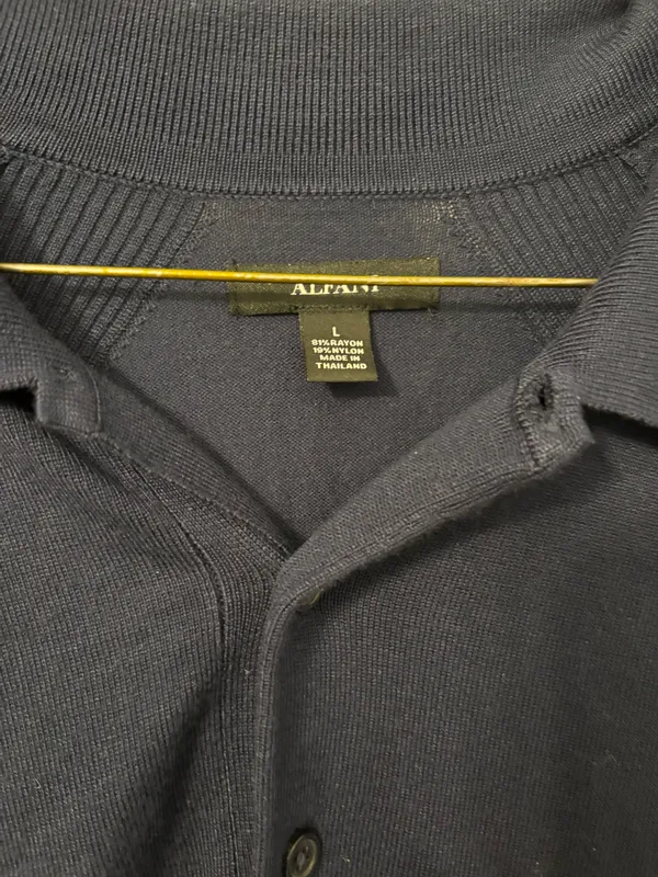Alfani MENS top Navy blue Sz. L - Image 2