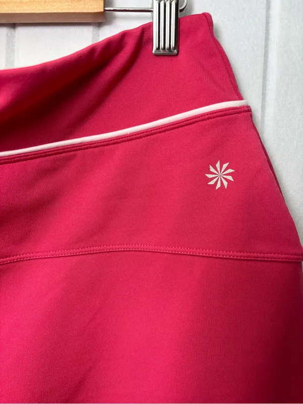 Athleta Hot Pink Performance‎ Skort with White Logo size XL - Image 3