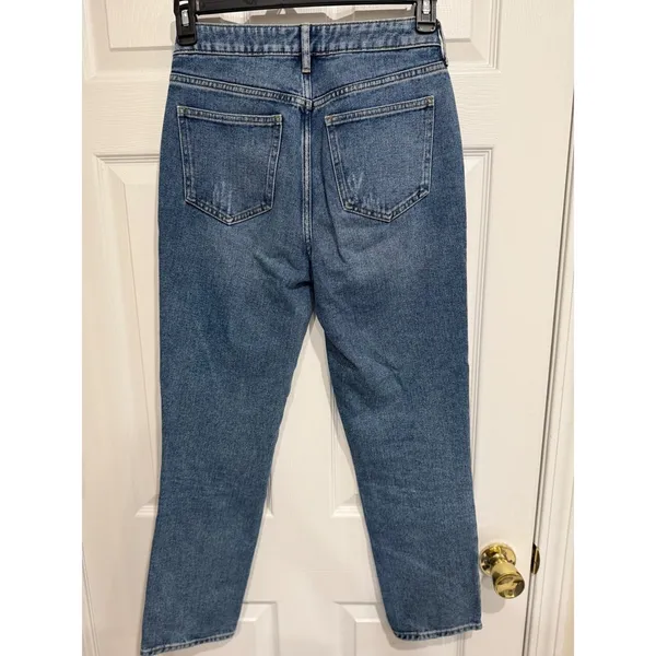 PacSun Mom Jeans Womens 26‎ Medium Wash Blue High Waisted Denim Straight Leg - Image 3