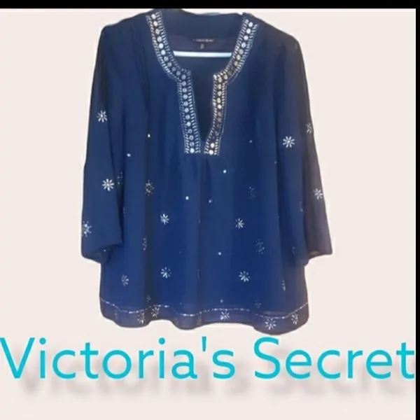 Victoria's Secret 2014 beaded bohemian tunic rare beaded Tunic - Image 12