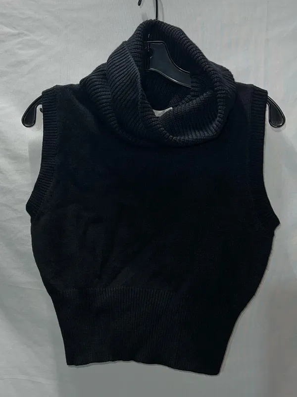 Altar'd State Black‎ Sleeveless Turtleneck Knit Pullover - Image 2