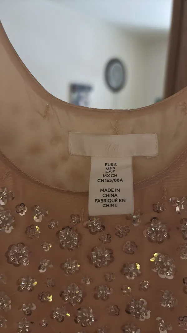 H&M Blush Sparkle Dress From - Image 3
