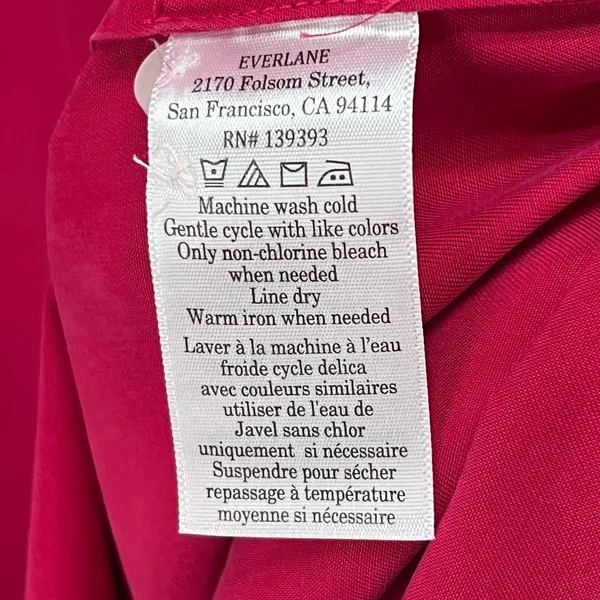 Everlane Tencel Gathered Maxi Dress L Pink Button Modest Oversized Quiet Luxury‎ - Image 13