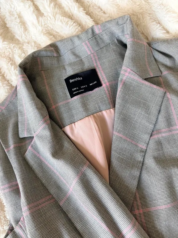 Bershka plaid trench vest - Image 4