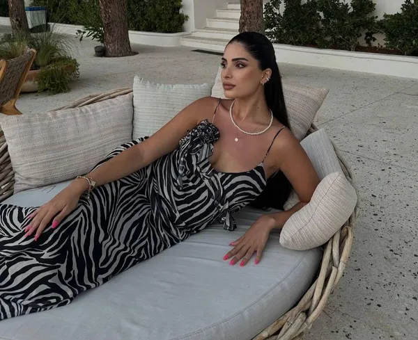 Zara dress maxi zebra animal print flower open back bodycon evening wedding - Image 2