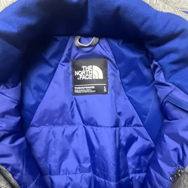 The North Face Ventrix Insulated Hooded Jacket Womens Size Large Full Zip Gray - Image 2