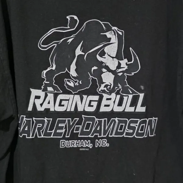 Harley Davidson Raging Bull Durham, NC Tee - Image 3