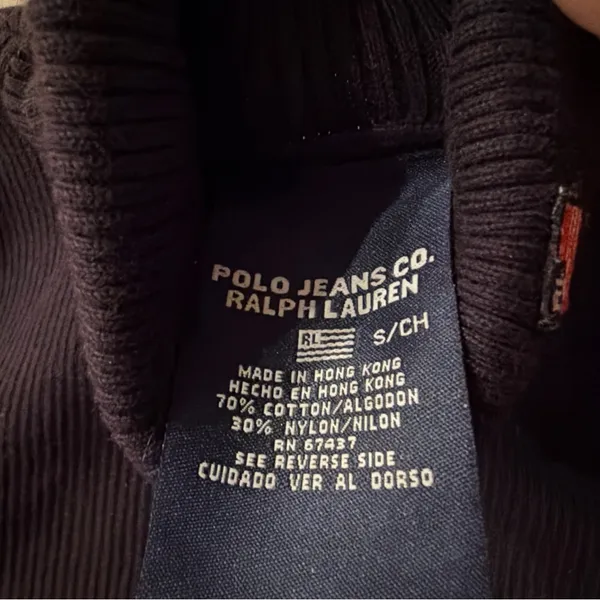 Polo by Ralph Lauren Black Turtleneck Sweater - Image 3