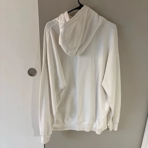 Brandy Melville Rare White Oversized Graphic Hoodie Niagara Falls Logo One Size - Image 3
