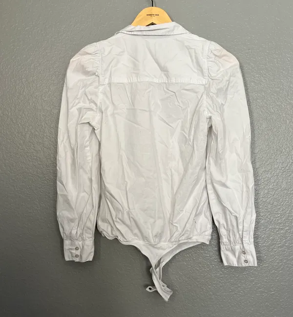 White Button Up Bodysuit - Image 4