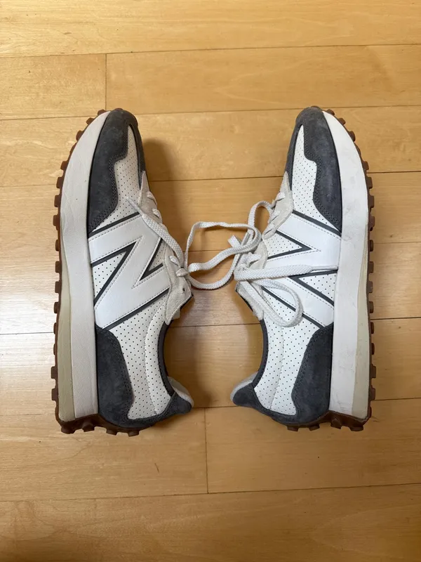 New Balance MS327PJ Retro Castlerock Sea Salt Lace Up Running Trainers 11.5M/13W - Image 8