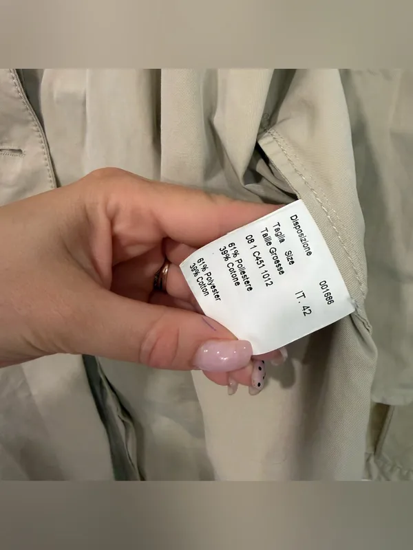 Piazza Sempione Beige Belted Trench Coat 6 - Image 5