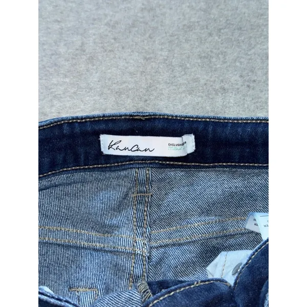 KanCan Women's Distressed Denim Blue Skinny Jeans Size‎ 24 - Image 3