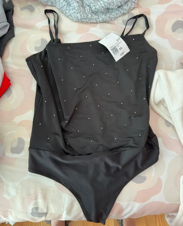 Rhinestone Cami Bodysuit - Image 2