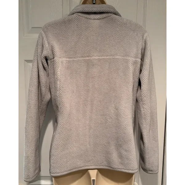 Patagonia Womens Re-Tool Snap-T‎ Polartec Fleece Pullover Jacket Beige Medium - Image 5