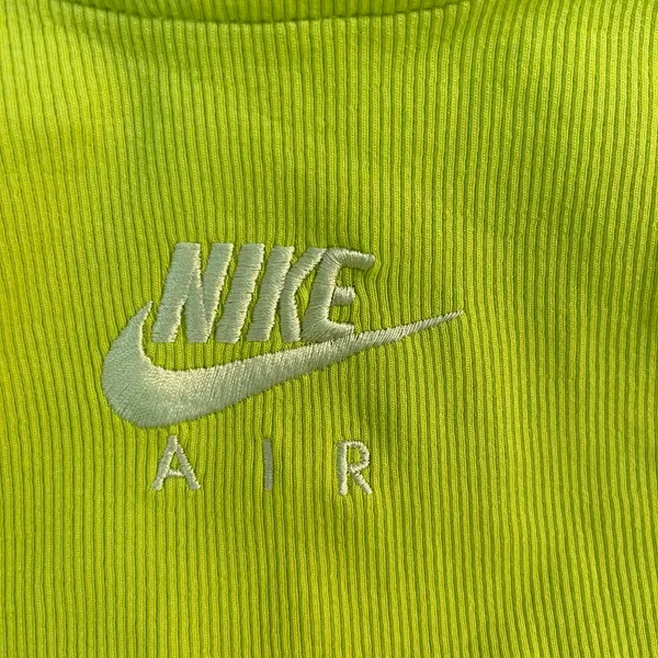Lime green Nike air workout yoga running sports crop top - Image 2