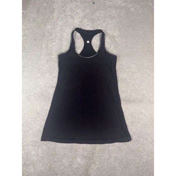 lululemon racer back tank black fitted workout 6 - Image 2