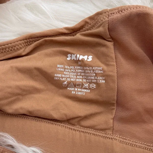 Skims Fits Everybody Crossover Bralette Ochre Size 3X - Image 10