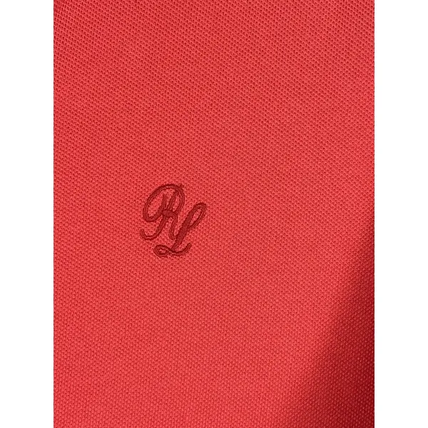 Polo Jeans Co Ralph Lauren XL Coral Ruffle Polo Shirt Cotton Short Sleeve - Image 7