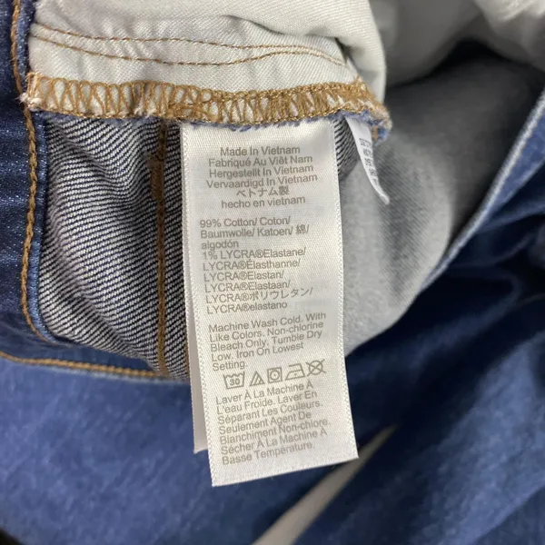 J Crew Jeans Womens‎ 27 Blue Mid-Rise Flare Crop Button Fly Stretch Denim Casual - Image 11