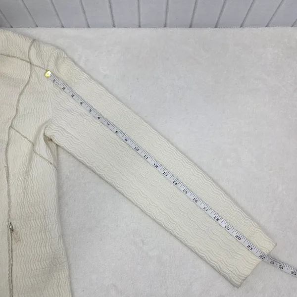 PENDLETON Vintage ZIP Up Front Cream Textured LINED‎ JACKET Size S - Image 7