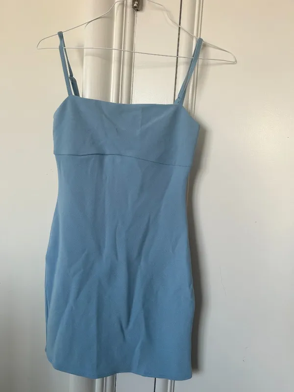 Hello Molly LIGHT BLUE Mini Dress (Peachy Moments Mini Dress) - Image 6