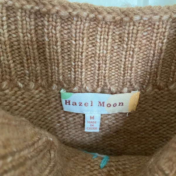 NWOT |‎ Hazel Moon women’s knit embroidered sweater tank — medium - Image 4