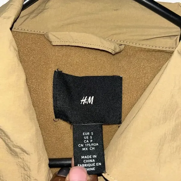 H&M Tan/Beige Fleece Men’s Jacket(Size Small) - Image 9