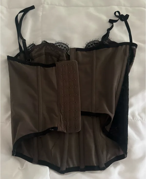 Urban Outfitters Black Corset Out From Under Lace - Image 2