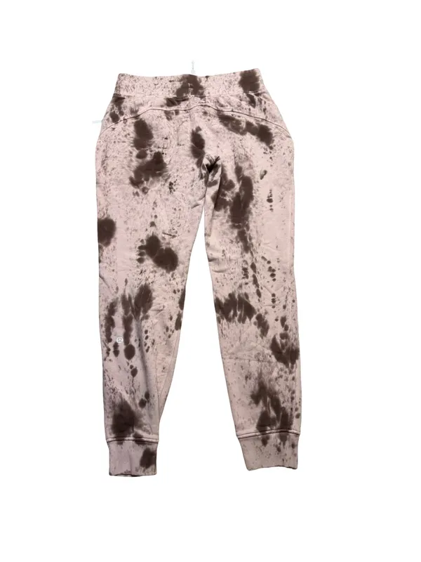 ✨ Lululemon Warm Down Jogger Size 6‎ Pink Brown Marble Dye Soft Lounge Pants ✨ - Image 5