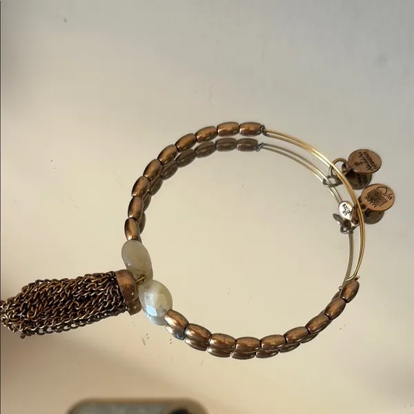 Alex and Ani Elegant Gold Bracelet Set of 4 - Image 4